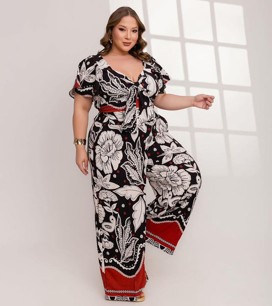 Ethnic Floral Jumpsuit