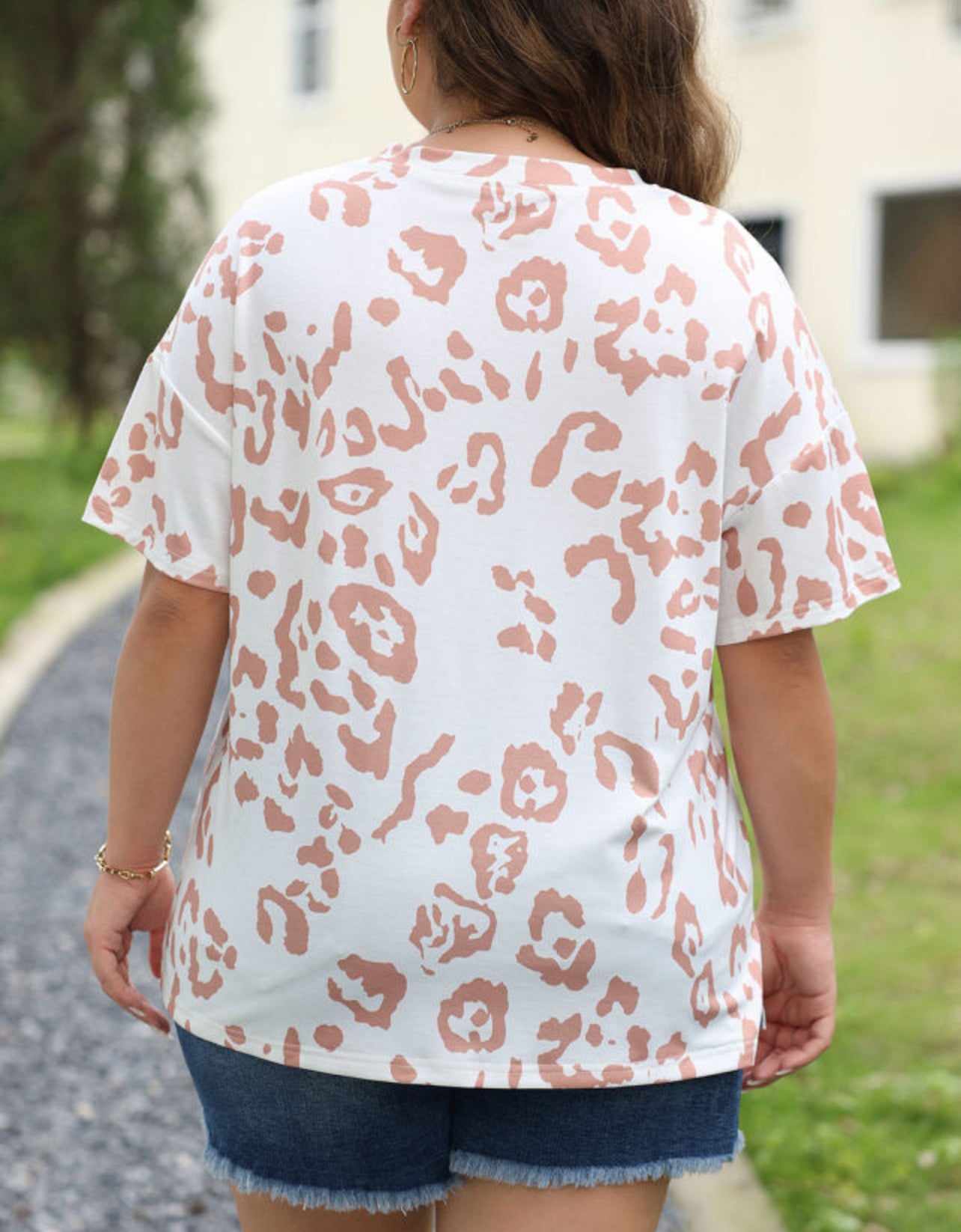 Blush Leopard Print Tee