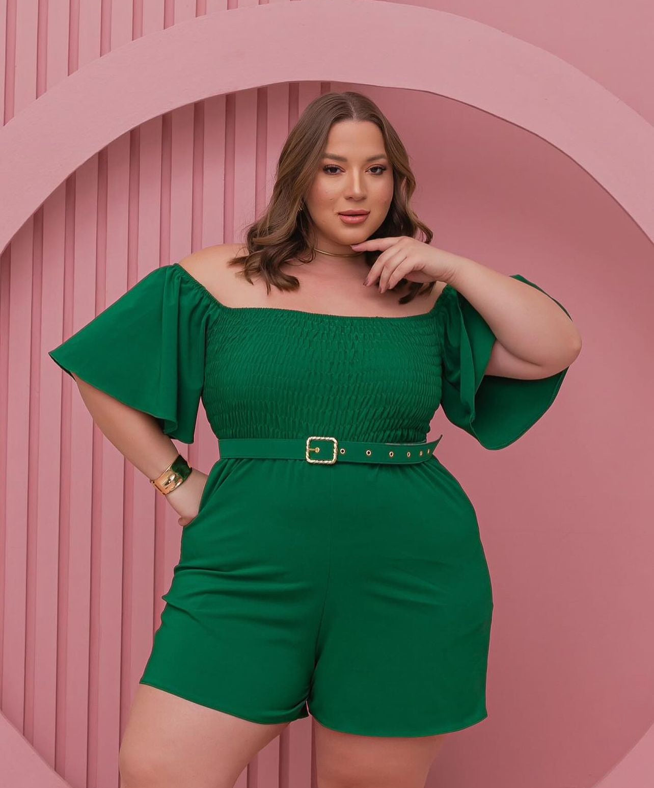 Emerald Green Romper