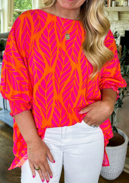 Vibrant Leaf Blouse