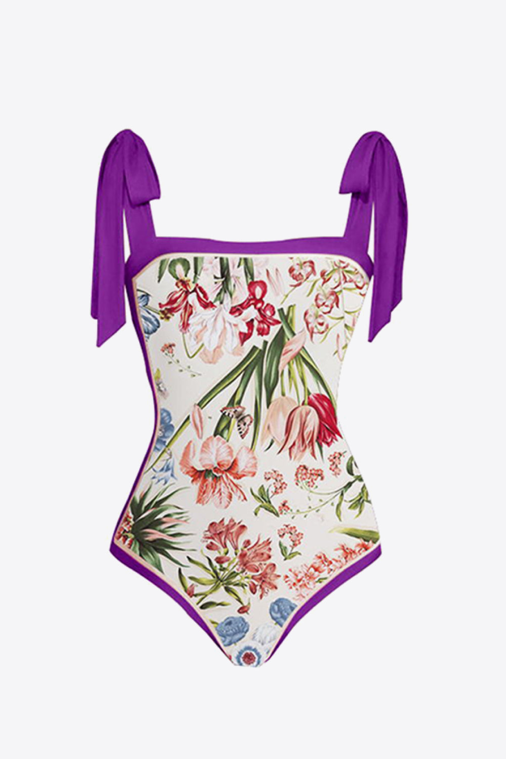 Floral Purple Swim Set