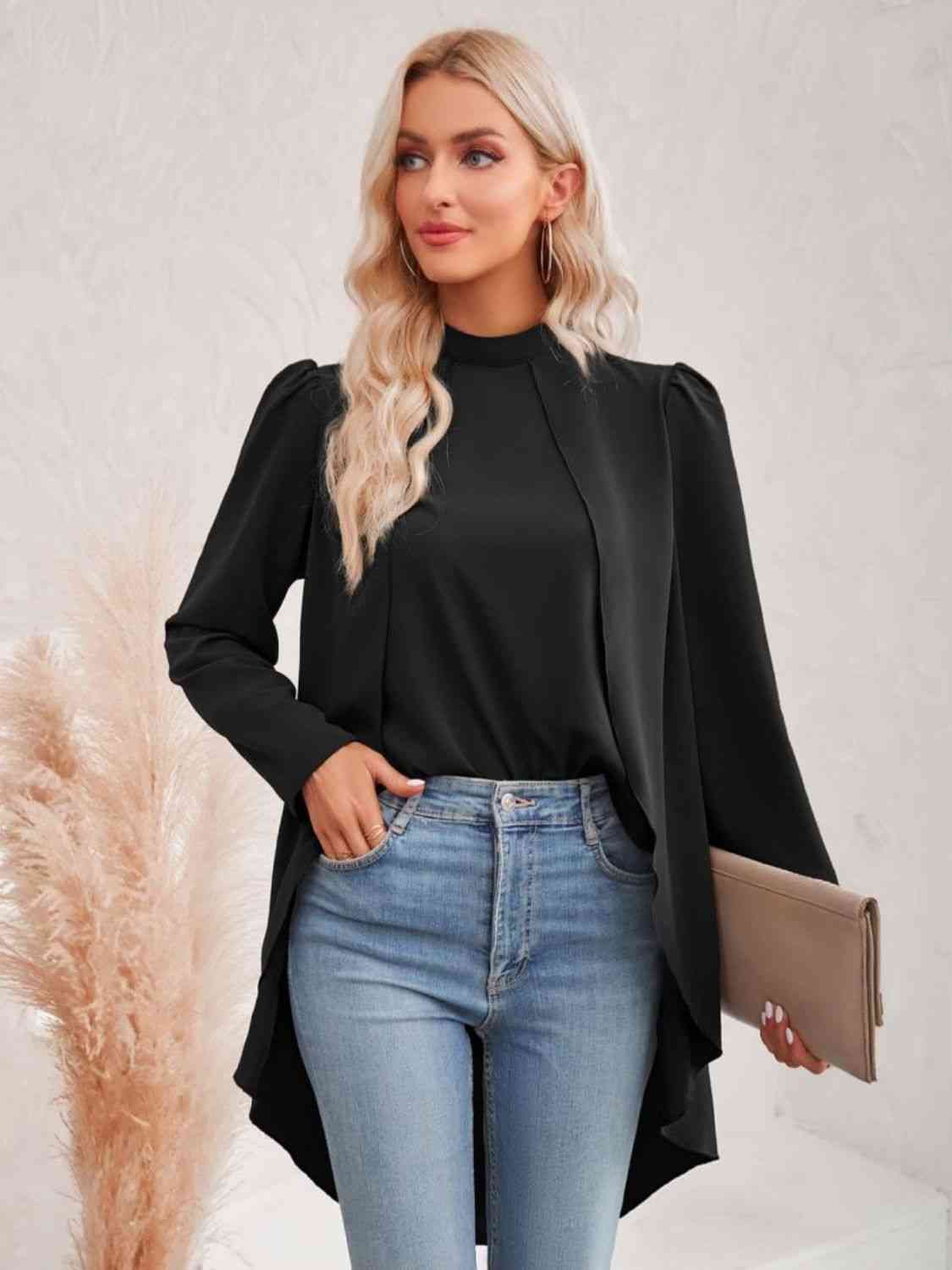 Luxe High-Low Blouse