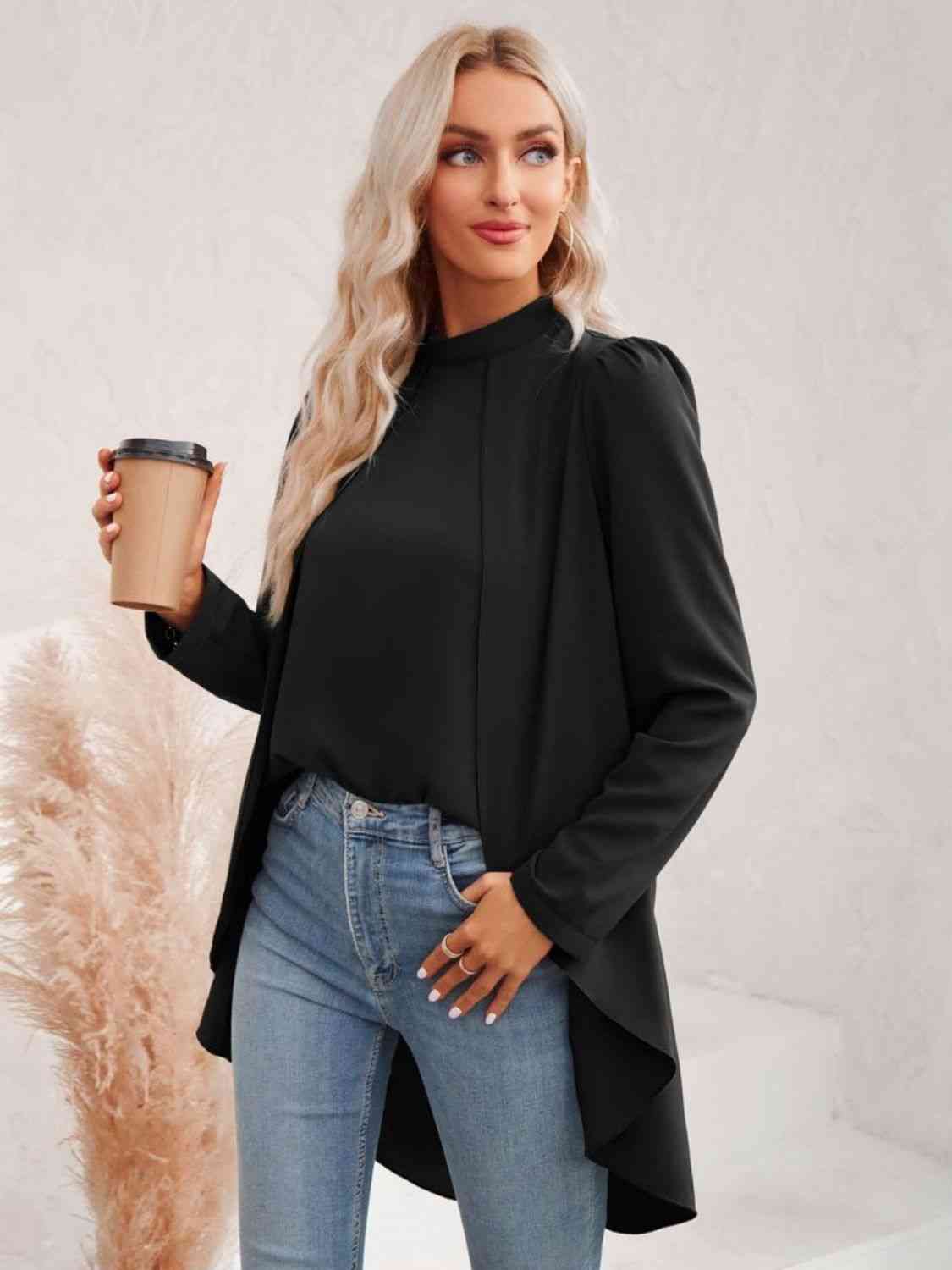 Luxe High-Low Blouse