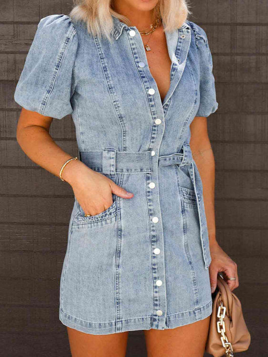 Mini Denim Dress