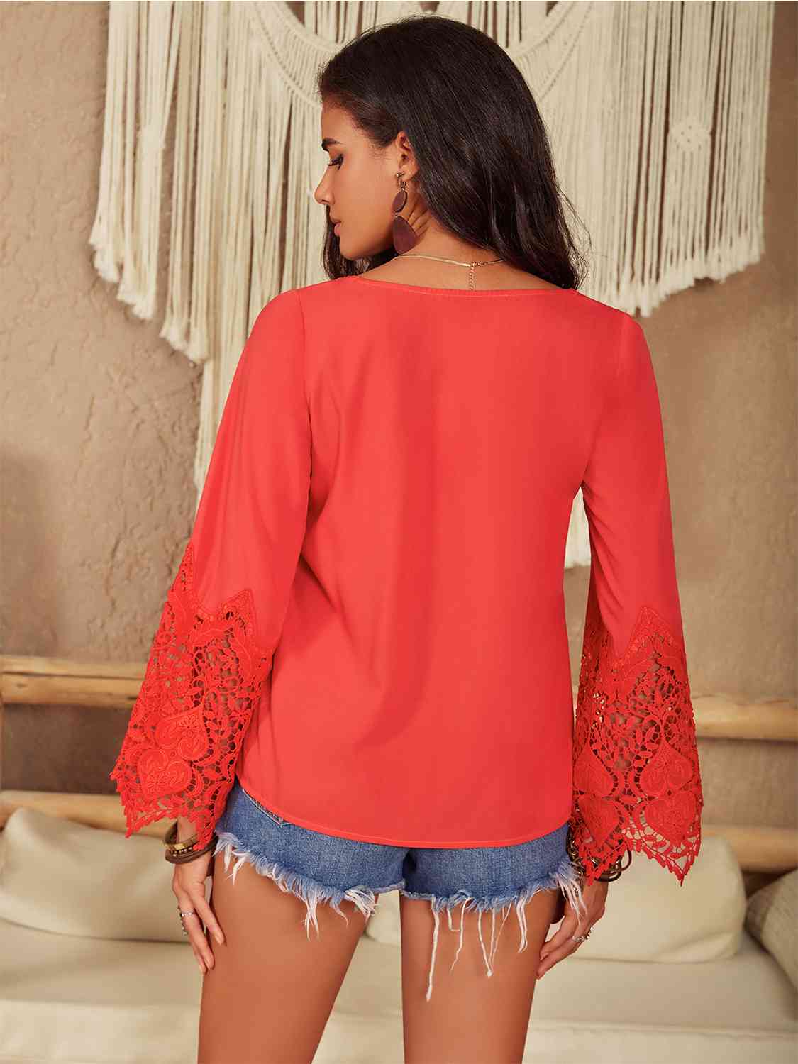 Lace Square Blouse