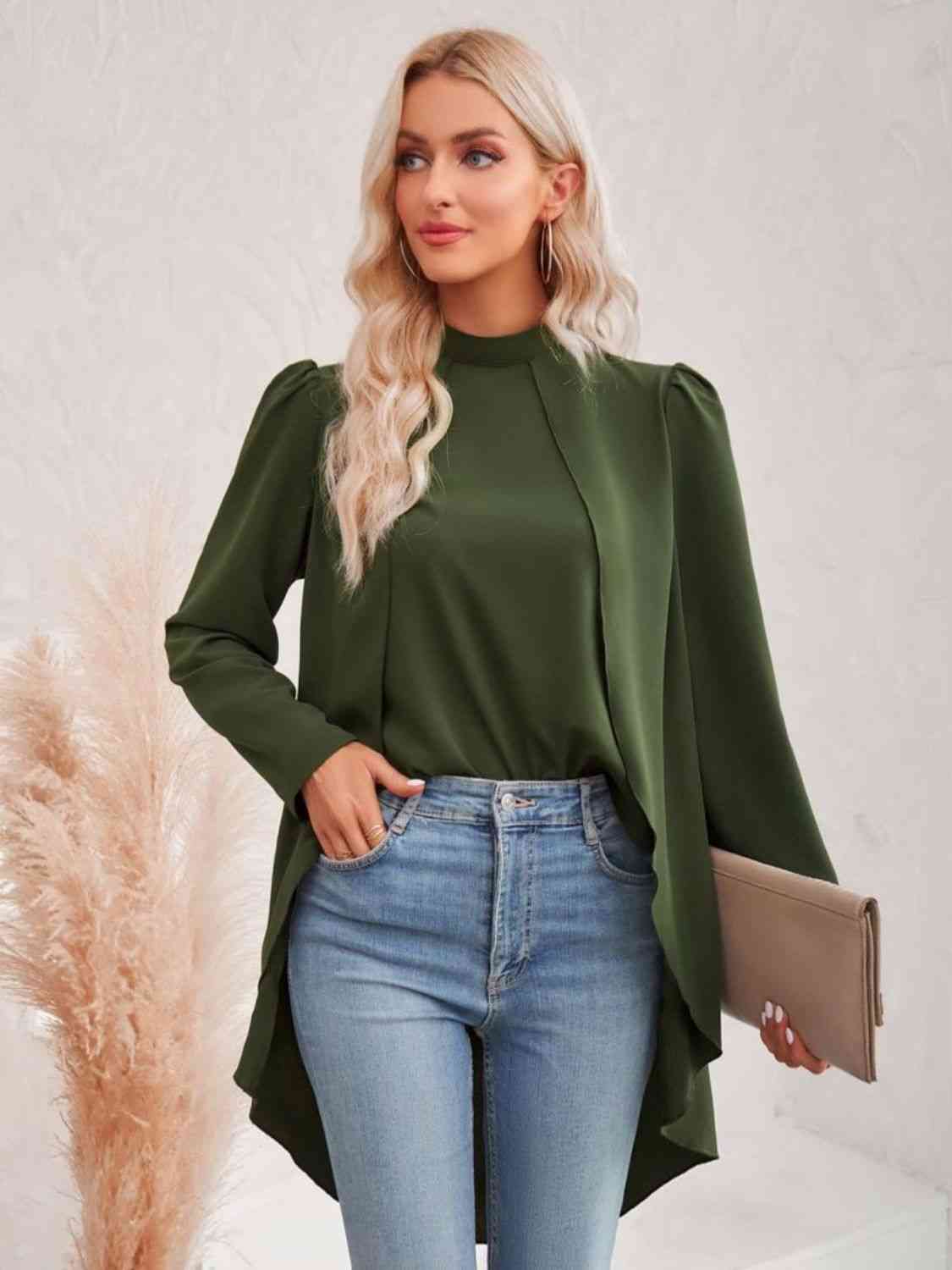 Luxe High-Low Blouse