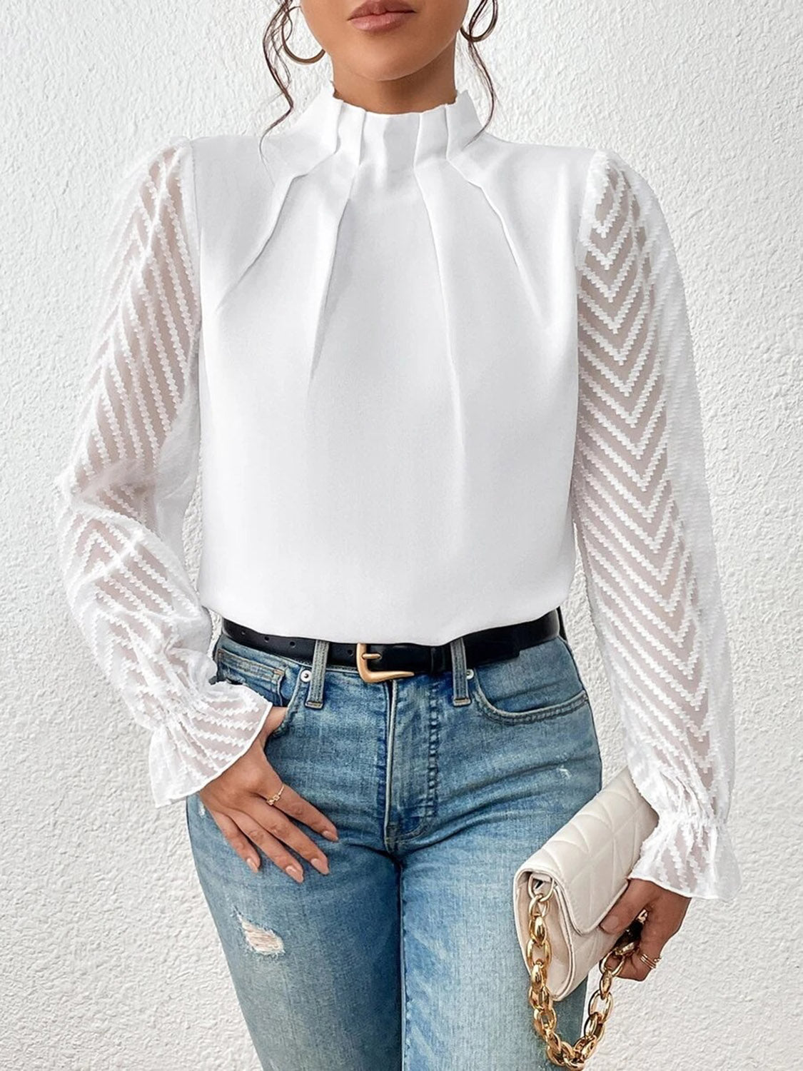 Flounce Elegance Blouse