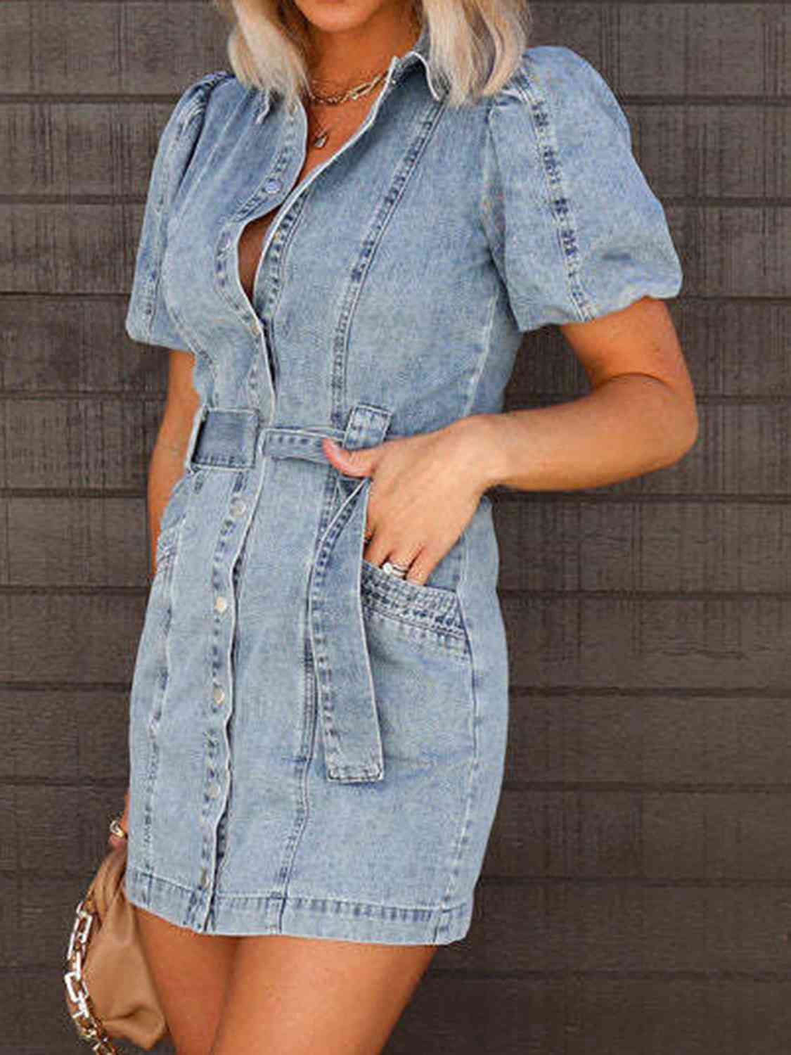 Mini Denim Dress