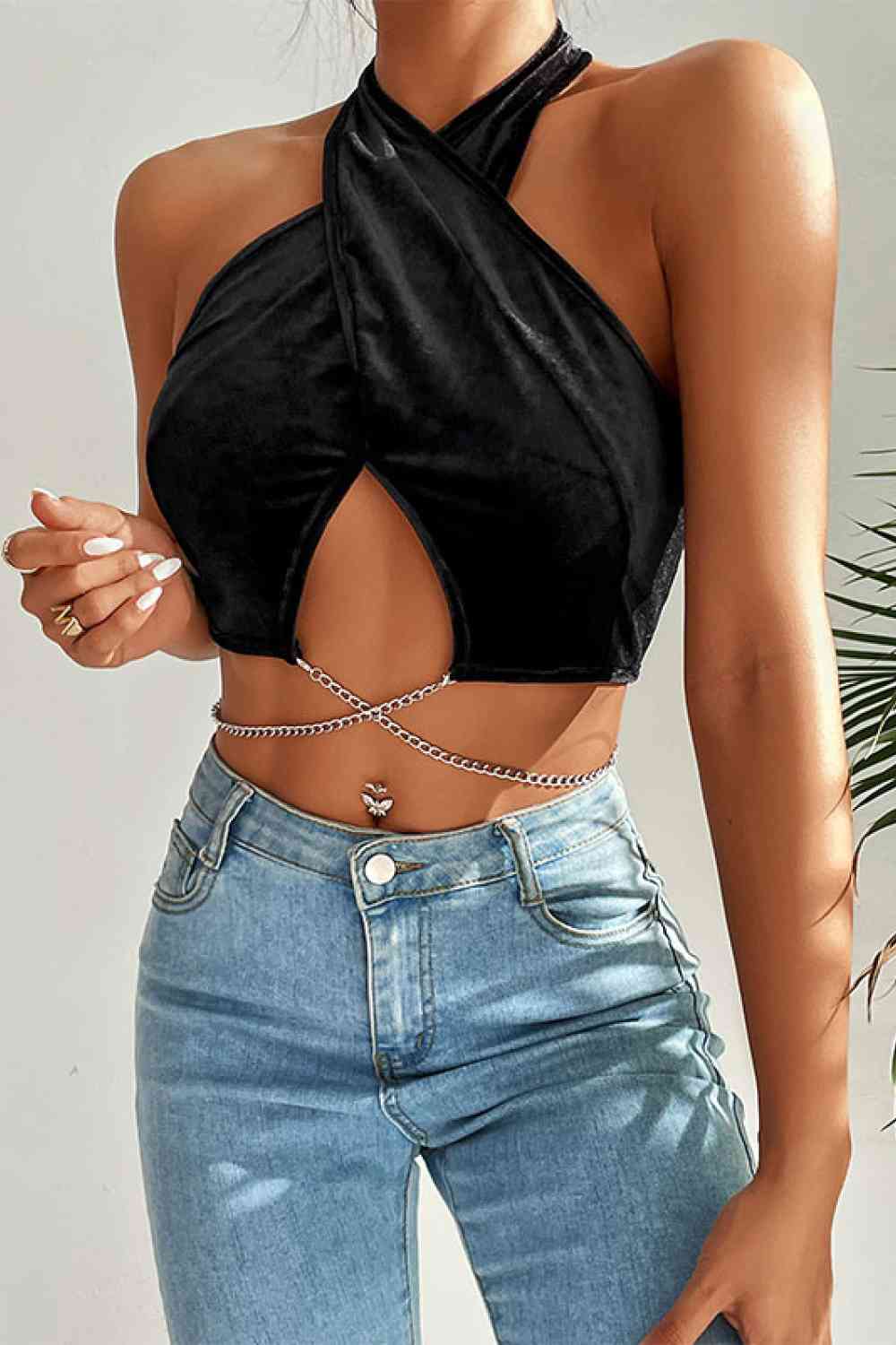 Chain Cropped Top